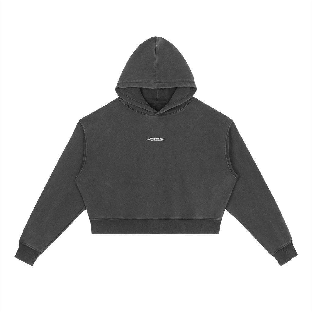 ALWAYSDOWNTOEAT (Female) Vintage Washed  Hoodie- (Pre Order)