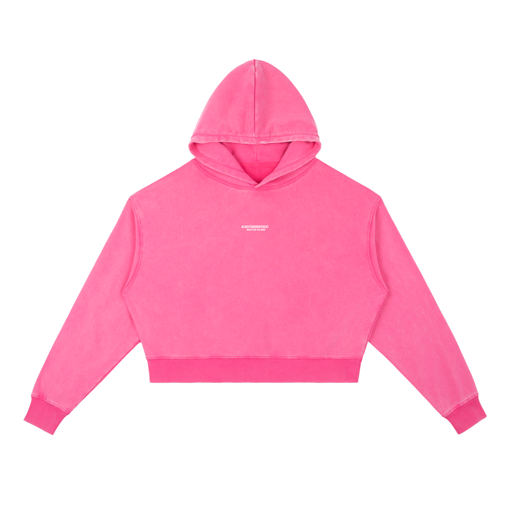 ALWAYSDOWNTOEAT (Female) Vintage Washed Hoodie – (Pre Order)