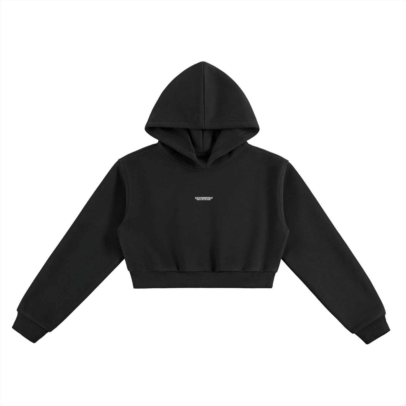 Alwaysdowntoeat Cropped Hoodie